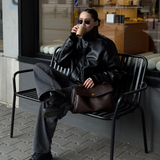 Vintage Leather Shoulder Bag for Women – Elegant Everyday Handbag