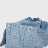 Woven Light Blue Shoulder Bag