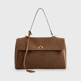 Ciara Premium Brown Suede Shoulder Bag