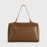 Ciara Premium Brown Suede Shoulder Bag