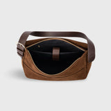 Vintage Brown Suede Hobo Bag