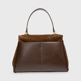 Vintage Brown Suede Shoulder Bag
