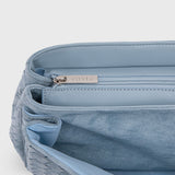 Woven Light Blue Shoulder Bag