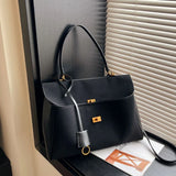 Ciara Premium Black Suede Shoulder Bag