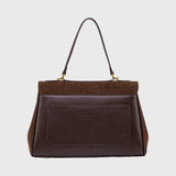 Vintage Brown Suede Handbag