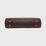 Vintage Brown Suede Handbag