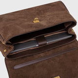 Vintage Brown Suede Handbag