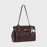 Vintage Leather Shoulder Bag for Women – Elegant Everyday Handbag