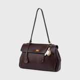 Vintage Leather Shoulder Bag for Women – Elegant Everyday Handbag