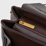 Vintage Leather Shoulder Bag for Women – Elegant Everyday Handbag