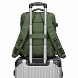 Blue Travel Backpack with Packing Cubes