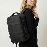 Black Travel Backpack with Vacuum Compression