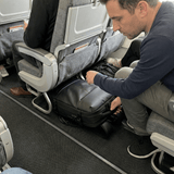 Black Underseat Travel Backpack with Vacuum Compression