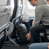 Black Expandable Travel Backpack with Vacuum Compression