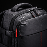 Black Expandable Travel Backpack with Vacuum Compression