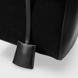 Ciara Premium Black Suede Shoulder Bag