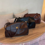 Vintage Leather Shoulder Bag for Women – Elegant Everyday Handbag