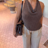 Vintage Leather Shoulder Bag for Women – Elegant Everyday Handbag