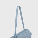 Woven Light Blue Shoulder Bag