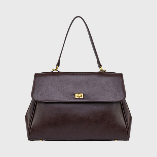 Vintage Dark Brown Handbag