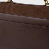 Vintage Brown Suede Handbag
