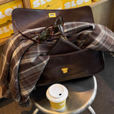 Vintage Dark Brown Handbag