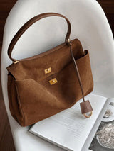 Ciara Brown Suede Shoulder Bag