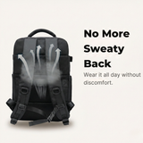 Black Travel Backpack with Vacuum Compression