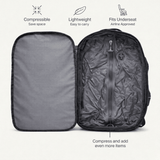 Black Travel Backpack with Vacuum Compression