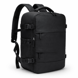Black Travel Backpack with Vacuum Compression