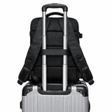 Black Travel Backpack with Vacuum Compression