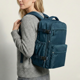 Blue Travel Backpack with Packing Cubes
