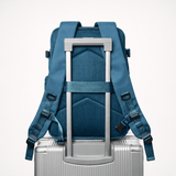 Blue Travel Backpack with Packing Cubes