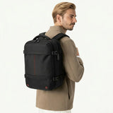 Black Underseat Travel Backpack with Vacuum Compression