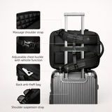 Black Underseat Travel Backpack with Vacuum Compression