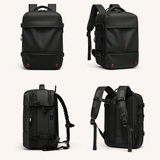 Black Underseat Travel Backpack with Vacuum Compression