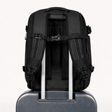 Black Expandable Travel Backpack with Vacuum Compression