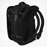 Black Expandable Travel Backpack with Vacuum Compression