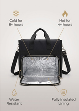 Large Multi-Pocket Nylon Tote Work Bag with Shoulder Strap